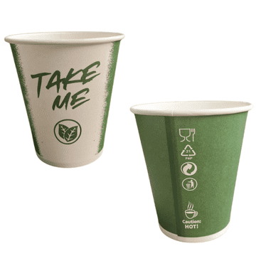 Papirnate čaše za disperziju "Take me" 250 ml, promjer 80 mm 50 kom.