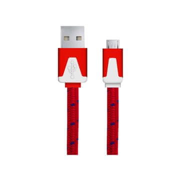 EB176R esperanza micro USB 2.0 kabel A-B M/M 1,0 m ravni pleteni crveni
