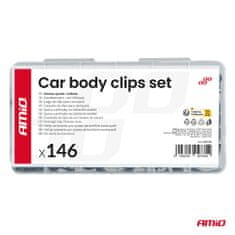 AMIO Set malih auto kopči i iglica 146 kom -04735
