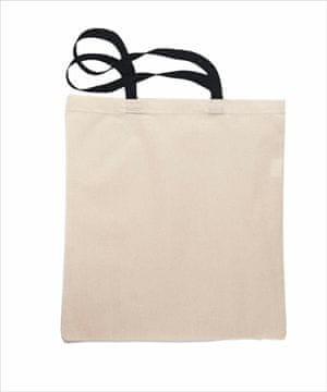 Pamučna eko shopper torba 150 g duga uška crna ecru Pamučna eko shopper torba 150 g duga uška crna siva