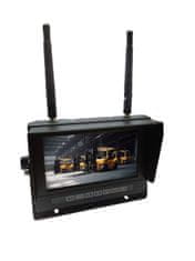 Ert Bežični komplet za viličar AHD 1080P magnetska kamera za vožnju unatrag s vlastitim napajanjem + 7" monitor IP68 12V/24V