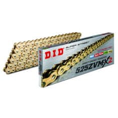 D.I.D 525ZVMX2/118 X-Ring G&G otvoreni pogonski lanac s zakovicom za BMW / Ducati / Honda / Kawasaki / KTM / Triumph / Yamaha