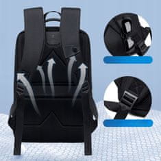 Plavi gradski ruksak, poslovni, 10 l, za 15,6" prijenosno računalo, moderan i praktičan. B00681 Plava.