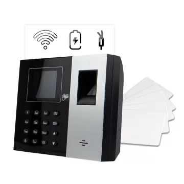 Snimač radnog vremena + LAN, dodatna baterija, IC Wiegand, HDWR TimeLok-300NWEPBI + 10 kodiranih RFID kartica 13,56 mHz