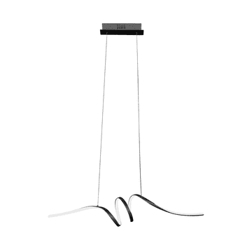 Moderna dizajnerska viseća lampa za dnevni boravak, blagovaonicu, iznad stola, crna, neutralna boja, LED 28W LOOP Milagro