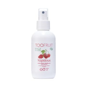 TooFruit dječji sprej za raspetljavanje - bez ispiranja, za raspetljavanje i sjaj, trešnja i jagoda 125 ml