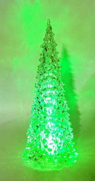 Božićni ukras za božićno drvce LED / WIL-111 / 27,5X11,5 cm / višebojno / RGB / 3xlr1130 / baterije nisu uključene