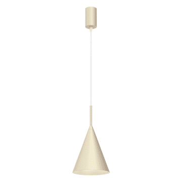 Minimalistička viseća lampa za dnevni boravak ili spavaću sobu, krem, konusno sjenilo, Ø17cm, 1xGX53 10W, CAPITAL Milagro