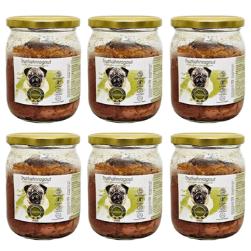 6x pureći ragu 400 g | kuhana hrana za pse | intolerancije na hranu | recept s monoproteinima |