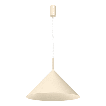 Minimalistička viseća lampa za dnevni boravak ili spavaću sobu, krem, konusno sjenilo, Ø46cm, 1xGX53 CAPITAL Milagro