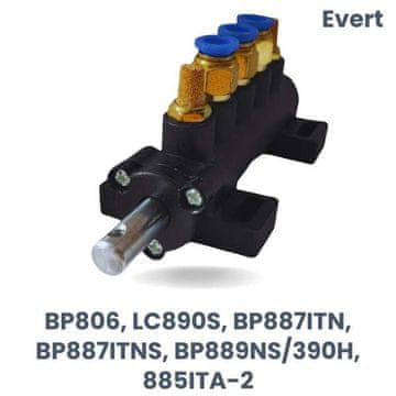 AXZ s.r.o. Zamjena za Evert: Blok ventila crni - tip B BP806, LC890S, BP887ITN, BP887ITNS, BP889NS/390H, 885ITA-2