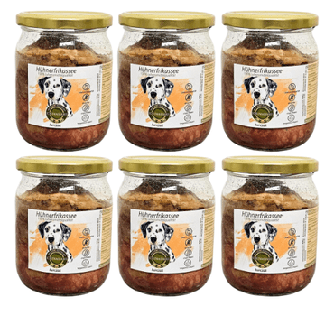 6x pileći frikase 400g | kuhana hrana za pse | oporavak | lako probavljiva dijeta |