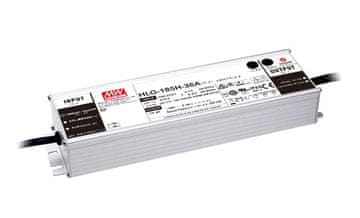 MEAN WELL HLG-185H-12-A Preklopni napajalnik; LED; 156W; 12V; 13A; 90-305VAC; 127-431VDC; IP65