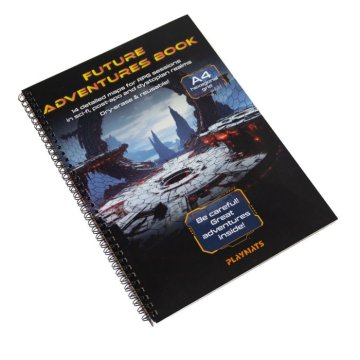 RPG KNJIGA A4 PERIVA PODLOGA KNJIGA BUDUĆIH AVANTURA - ZNANSTVENO-FI/POST-APO - ŠESTERKUTNA MREŽA