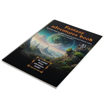 RPG KNJIGA A3 PERIVA PODLOGA FANTAZIJA KNJIGA O AVANTURAMA - FANTAZIJA - ŠESTERKUTNA MREŽA
