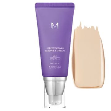 MISSHA - M Perfect Cover Serum BB Cream #21 Light Beige - Kryjący Krem BB z serum - 50ml