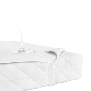 Zaštita za madrac od frotira 120x60cm vodootporna s elastičnom trakom, antialergijska za bebe