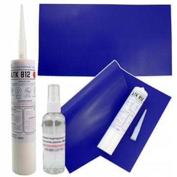 Ljepilo za popravak PVC bazena za suhe i mokre bazene, velika zakrpa za pontone 50 x 27 cm