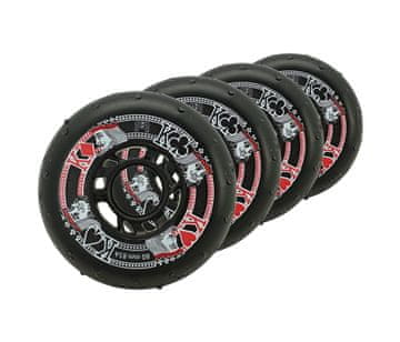 Svjetlucavi kotači za Seba FR klizaljke STREET KINGS SPARKLING 80mm 85A 4 kom crni