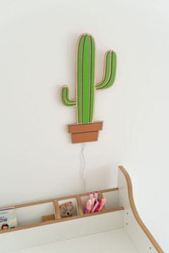 Drvena lampa CACTUS za dječju sobu - dječja noćna lampa - tupti.lights