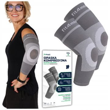 Kompresijska traka za lakat, stabilizator lakta CCL2 Fit4MED, veličina S/M, 2 komada