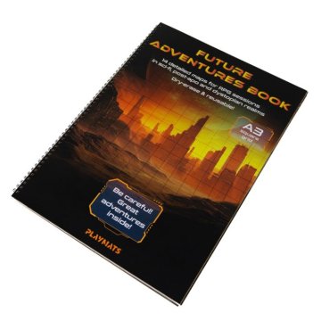 RPG KNJIGA A3 PERIVA PODLOGA KNJIGA BUDUĆIH AVANTURA - ZNANOSTVENA FANTASTIKA/POST-APO - KVADRATNA MREŽA