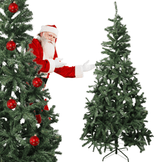 Umjetna božićna jelka zelena xxl velika 220 cm x 120 cm smreka+ stalak [CHOINKA4]