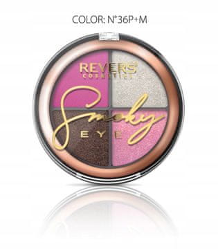REVERS Paleta sjenila Revers Smoky Eye 36 - dugotrajna, visoko pigmentirana