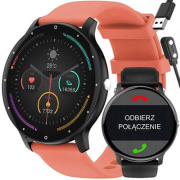 Gravity PAMETNI SAT UNISEX GT1-3 PRO - BLUETOOTH POZIVI, DODATNI REMEN (sg027c)