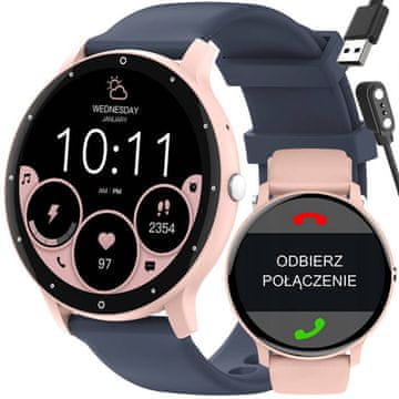 Gravity PAMETNI SAT UNISEX GT1-7 PRO - BLUETOOTH POZIVI, DODATNI REMEN (sg027g)