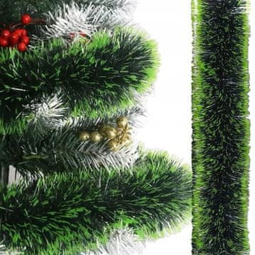 Lanac za bor zeleni 6m božićna girlanda za bor XXL debeli 15cm