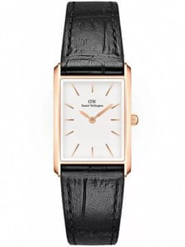 Daniel Wellington ŽENSKI SAT Bound Crni Krokodil Ružičasto Zlatni 24mm DW00100698 + KUTIJU