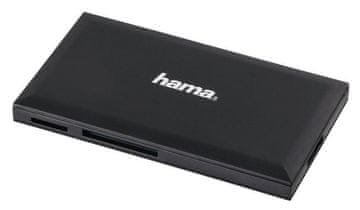 Hama USB 3.1 (gen 1) čitač memorijskih kartica SD/microSD/CF/MS crne boje 181018