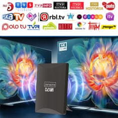 ZENWIRE Antena za zemaljsku televiziju DVB-T2 HEVC 2u1 vanjska unutarnja 4K HDAT80