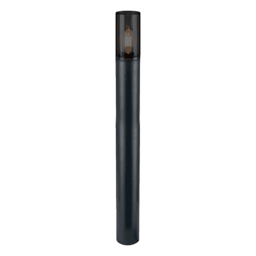 Vrtni stup 80 cm crni okrugli Ø7,6 cm za 1xE27 60W IP44 žarulju HARLEM Eko-Light