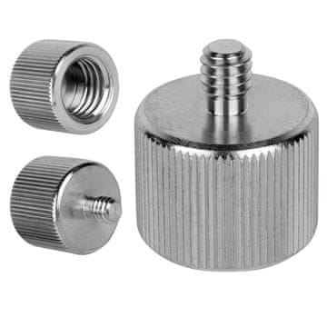 Adapter za tronožac s redukcijskim nastavkom od 5/8" ženskog na 1/4" muškog, aluminijski, 25 mm