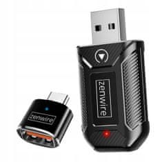 ZENWIRE Mini adapter CarPlay Android Auto bežični CarLink audio USB USB-C 10m Zenwire M30