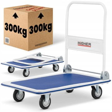 Higher Platformni kolica sklopiva transportna za skladište HIGHER 300kg