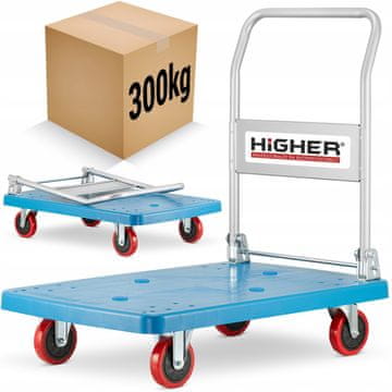 Higher Sklopivi transportni platformski kolica za skladišno poslovanje higher 300 kg