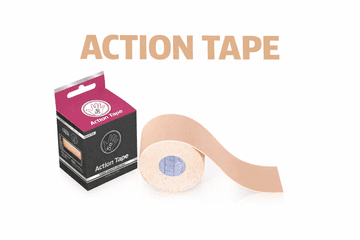 Kineziološka traka bež sintetička netkana tkanina 185 g/m2 ACTION traka 5 cm x 5 m
