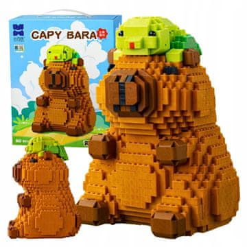 IB Gradivni blokovi Kapibara kornjača šešir konstrukcija 3533 komada 3D velika DIY figura