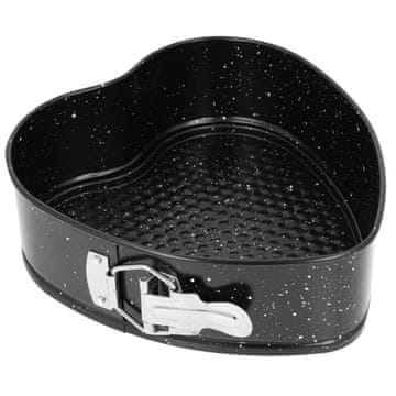 BRUNBESTE Limeni kalup u obliku srca s mramornim premazom, 20x7cm, BB-1037