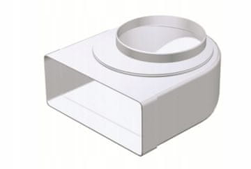 VENTS Fiksno ravno ventilacijsko koljeno koje spaja kanal 220x90 mm s fi150