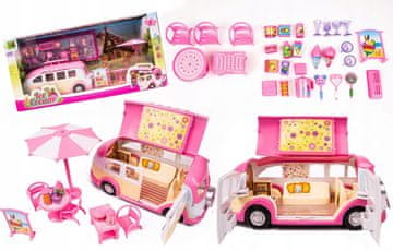 LandToys Igračka za kampiranje sladoleda ZA djecu, pribor za automobile, trgovina sladoleda