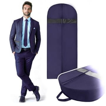 Severno Tamnonavojna zaštitna navlaka za odjeću Baggi Long 150x60x15 cm - SEVERNO Home