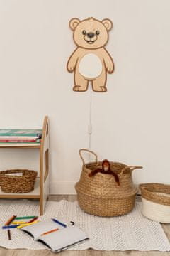 Drvena lampa MEDVJEDIĆ za dječju sobu - dječja noćna lampa - tupti.lights
