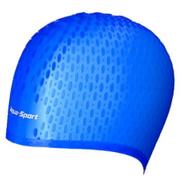 Aqua-Sport AQUA-SPORT silikonska kapa za plivanje s pletenicom, kraljevsko plava, za dugu kosu AS1263