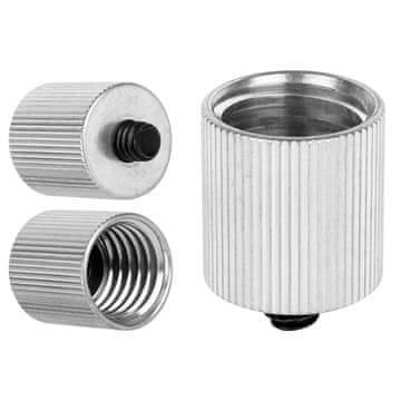 Adapter za tronožac s redukcijskim nastavkom od 1/4" muški na 5/8" ženski, aluminijski, 24 mm