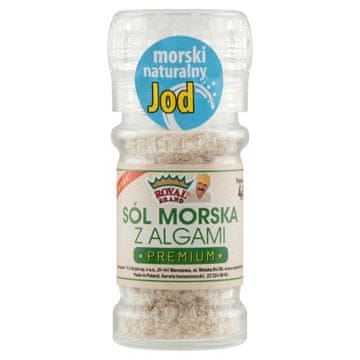 Royal Brand Vrhunska sol od algi bogata PRIRODNIM JODOM 40 g mlinac za višekratnu upotrebu