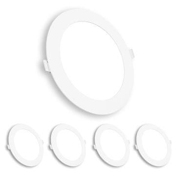 LED ugradbeni stropni reflektor 8W 650lm | 3000K toplo svjetlo | 12 cm DNEVNI BORAVAK